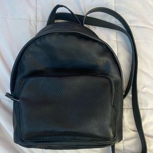 Faux Leather Backpack